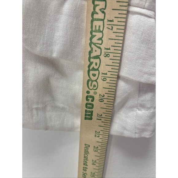 Olivia Moon Women’s 100% Linen White 1-Button Blazer Pockets Sz M - Picture 7 of 15